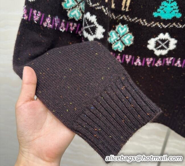 Grade Design Chanel Wool Cashmere Sweater CH120125 Brown 2025