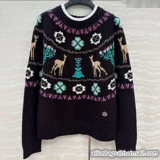 Grade Design Chanel Wool Cashmere Sweater CH120125 Brown 2025