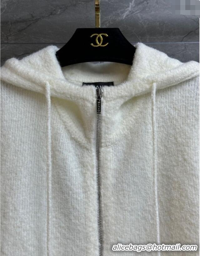 Best Price Chanel Cashmere Cardigan CH120206 White 2025