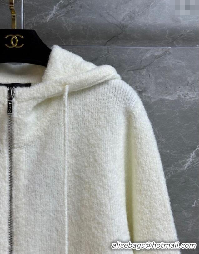 Best Price Chanel Cashmere Cardigan CH120206 White 2025