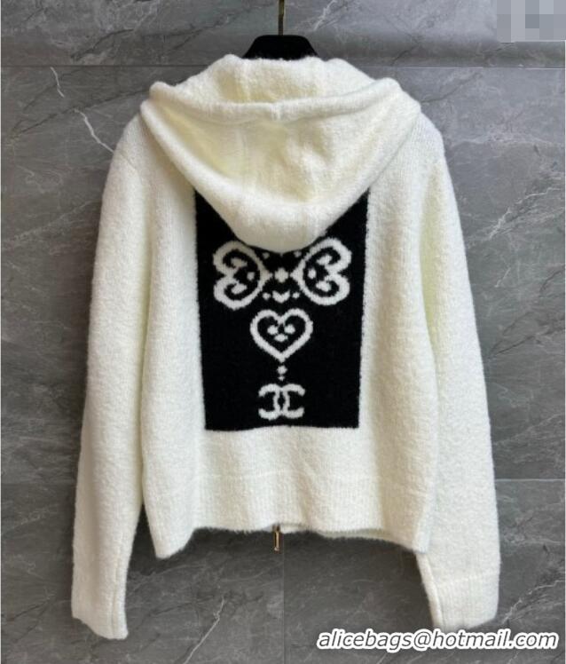 Best Price Chanel Cashmere Cardigan CH120206 White 2025