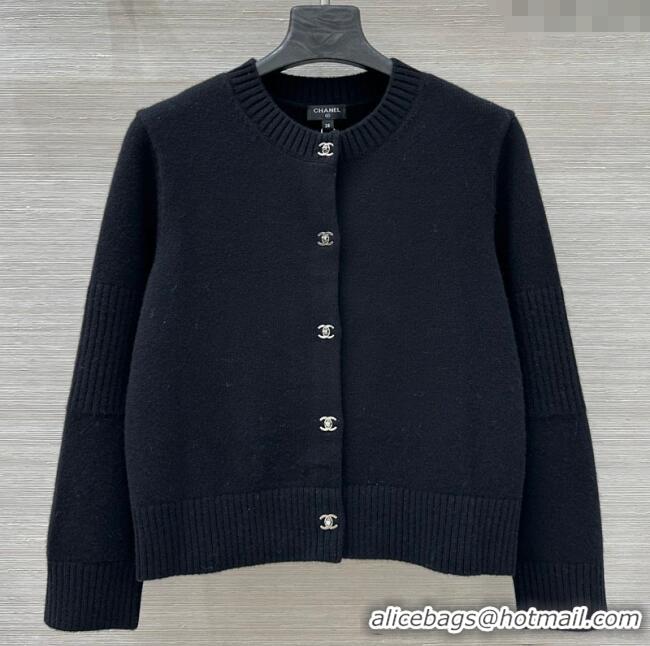 Promotional Chanel Cashmere Blend Cardigan CH120214 Black 2025