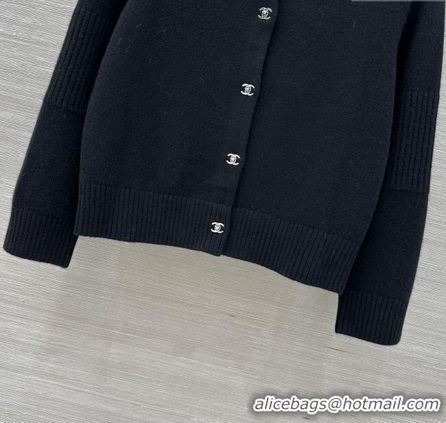 Promotional Chanel Cashmere Blend Cardigan CH120214 Black 2025
