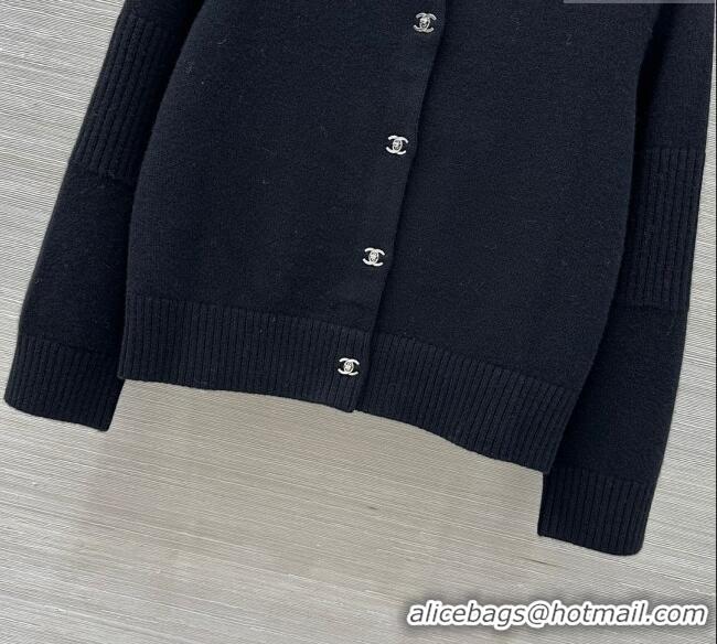 Promotional Chanel Cashmere Blend Cardigan CH120214 Black 2025