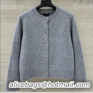 Best Price Chanel Cashmere Blend Cardigan CH120214 Grey 2025