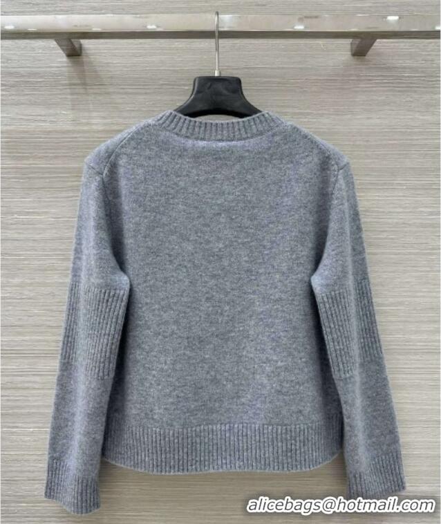 Best Price Chanel Cashmere Blend Cardigan CH120214 Grey 2025
