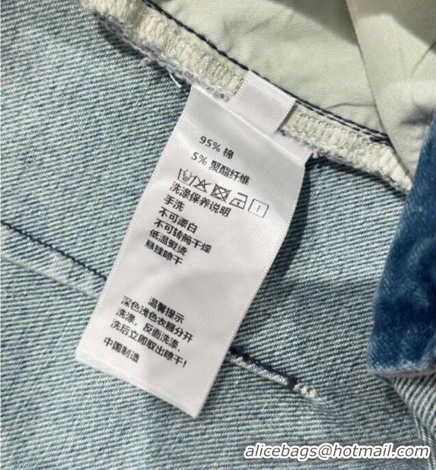 Luxury Classic Chanel Cotton Jeans CH120254 Blue 2025