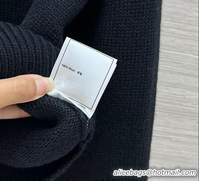 Buy Fashionable Chanel Wool Cardigan CH120256 Black/White 2025