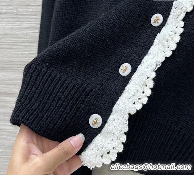 Buy Fashionable Chanel Wool Cardigan CH120256 Black/White 2025