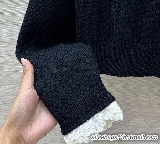 Buy Fashionable Chanel Wool Cardigan CH120256 Black/White 2025