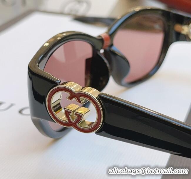 Fashion Wholesale Gucci Sunglasses GG1826SK Black/Red 2025