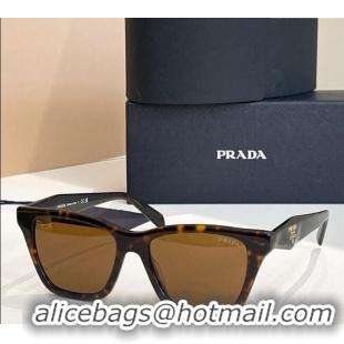 Low Cost Prada Sunglasses SRCC07 Brown 2025
