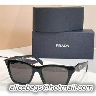 Luxury Cheapest Prada Sunglasses SRCC07 Black 2025