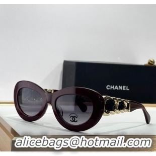 Trendy Design Chanel Sunglasses with Chain CH9182 2025