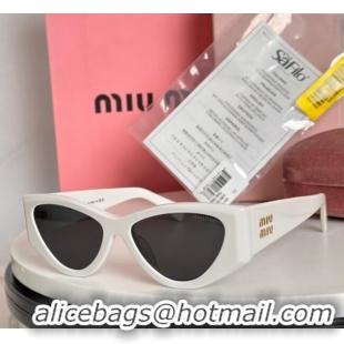 Buy Cheapest Miu Miu Sunglasses SMU06Y White 2025