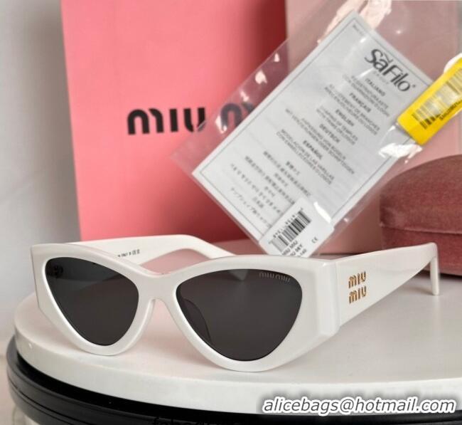 Buy Cheapest Miu Miu Sunglasses SMU06Y White 2025