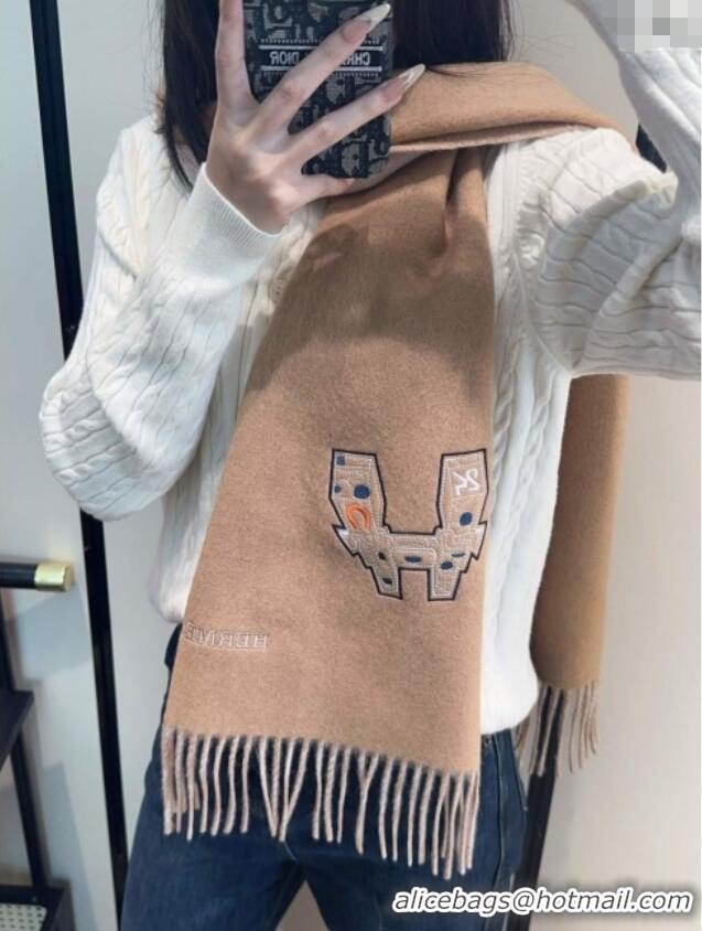 Market Sells Hermes Long 190x35cm Scarf H110503 Camel 2025