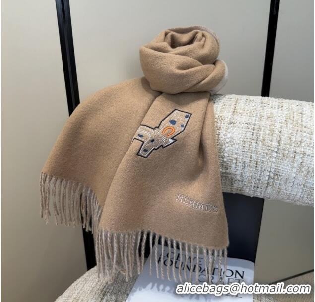 Market Sells Hermes Long 190x35cm Scarf H110503 Camel 2025