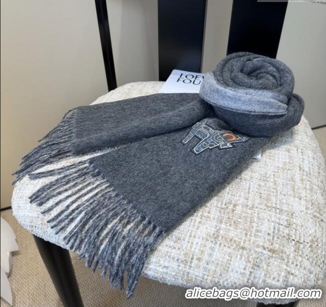 Spot Bulk Hermes Long 190x35cm Scarf H110504 Grey 2025