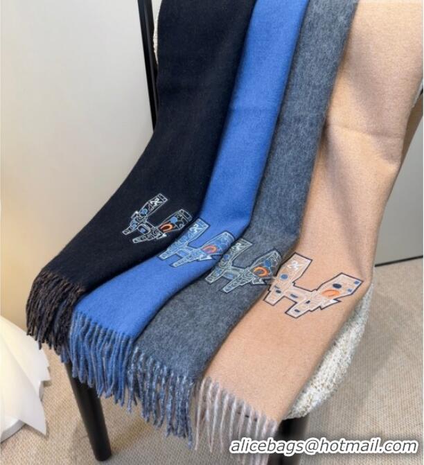 Spot Bulk Hermes Long 190x35cm Scarf H110504 Grey 2025