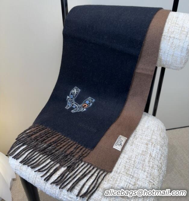 Best Price Hermes Long 190x35cm Scarf H110505 Black 2025