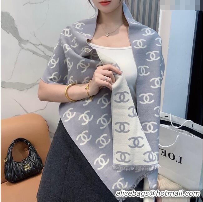 Luxury Discount Chanel Wool & Cashmere Scarf 180x35cm CH110515 Grey 2025