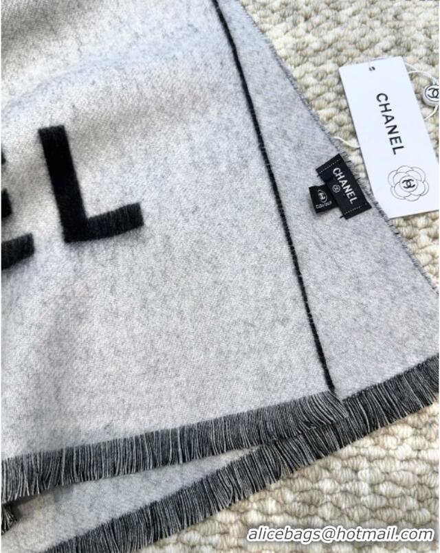 Spot Bulk Chanel Cashmere Long Scarf 200x70cm CH110517 Black 2025
