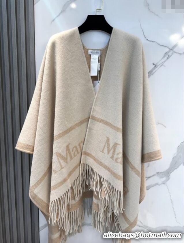 Luxury Classic Max Mara Wool Cape M110520 Beige 2025