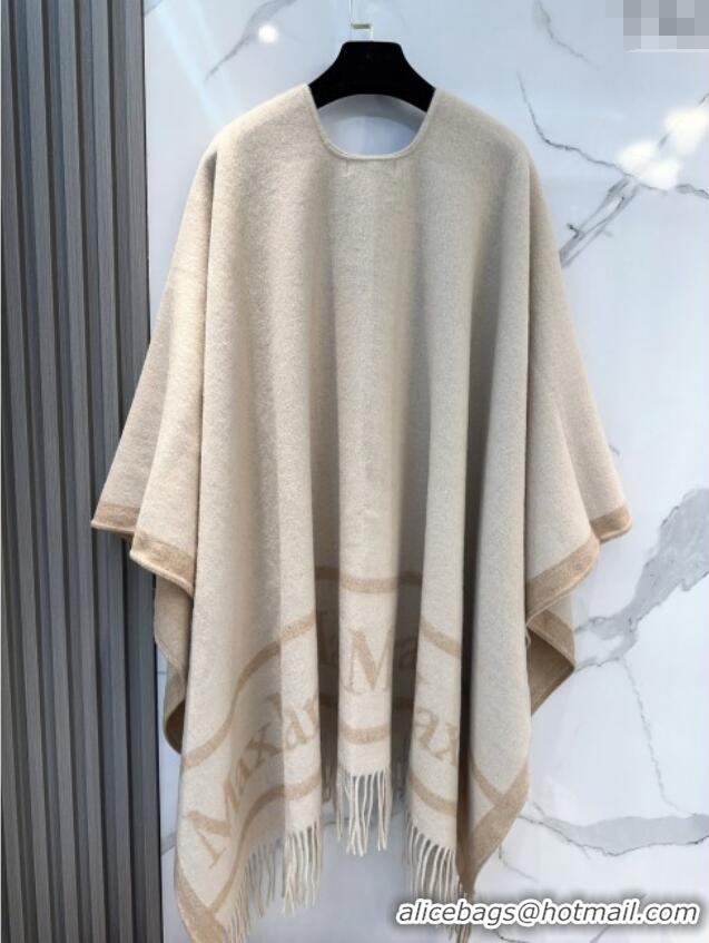 Luxury Classic Max Mara Wool Cape M110520 Beige 2025