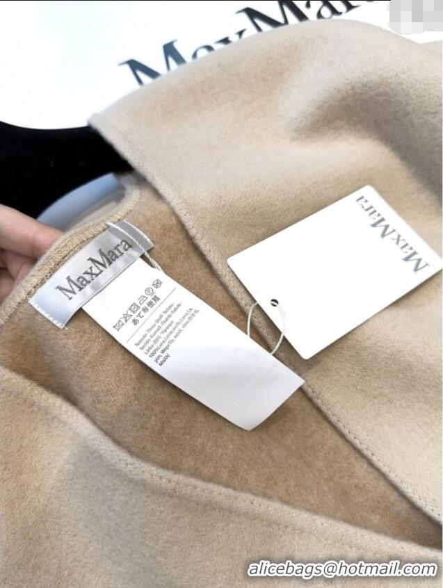 Luxury Classic Max Mara Wool Cape M110520 Beige 2025