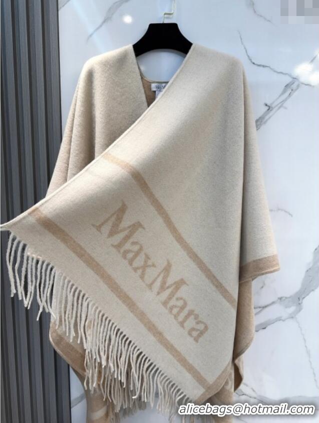 Luxury Classic Max Mara Wool Cape M110520 Beige 2025