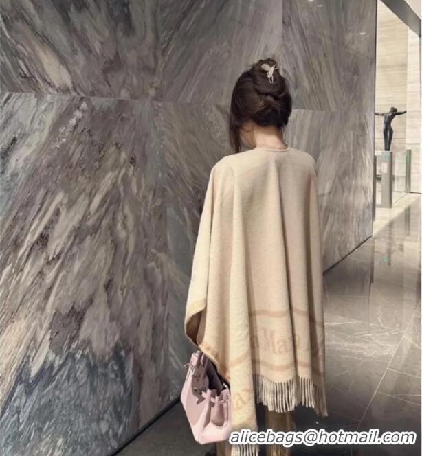 Luxury Classic Max Mara Wool Cape M110520 Beige 2025