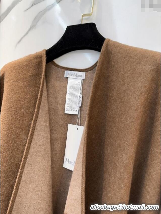 Original Cheap Max Mara Wool Cape M110521 Brown 2025