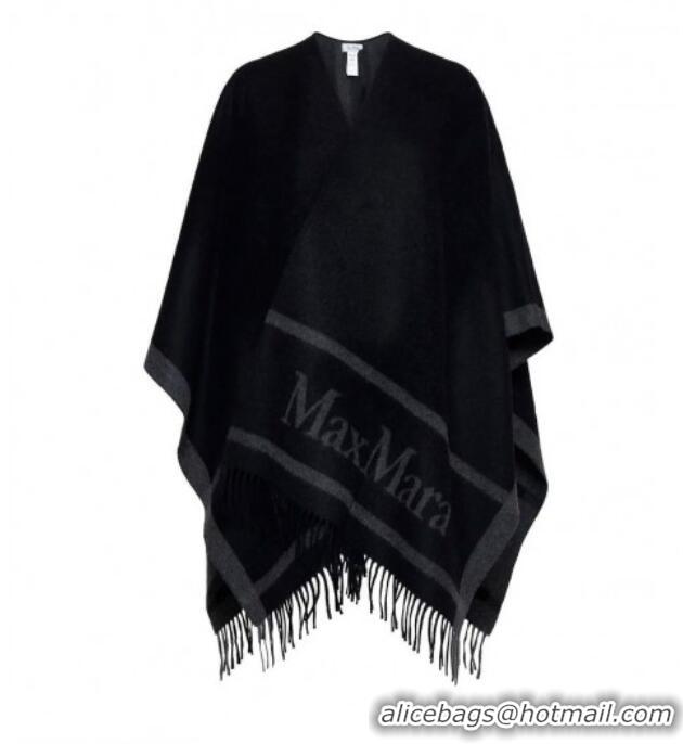 Inexpensive Max Mara Wool Cape M110522 Black 2025