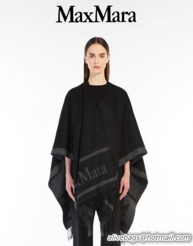 Inexpensive Max Mara Wool Cape M110522 Black 2025