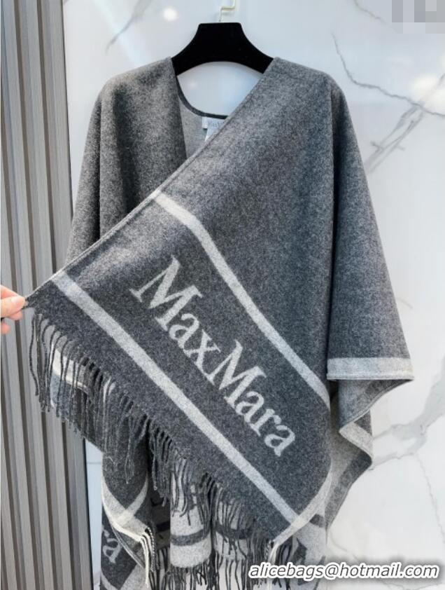 Market Sells Max Mara Wool Cape M110523 Grey 2025