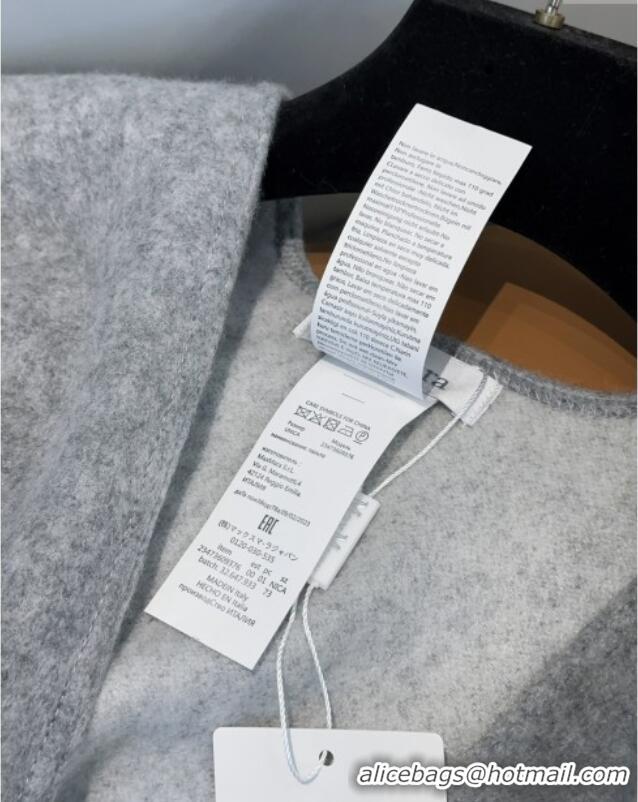 Market Sells Max Mara Wool Cape M110523 Grey 2025
