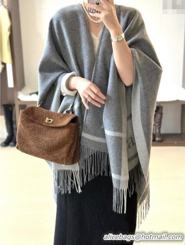 Market Sells Max Mara Wool Cape M110523 Grey 2025