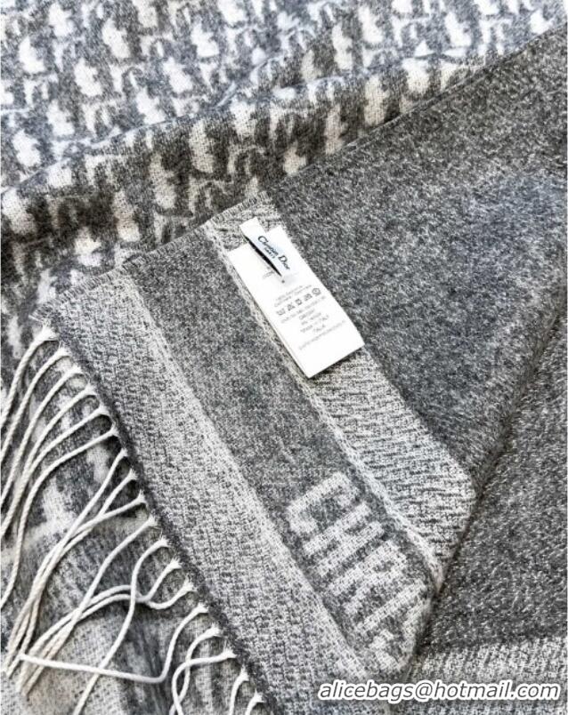 Modern Classic Dior Oblique Cashmere Scarf D110511 Grey 2025