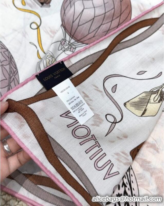 Market Sells Louis Vuitton Cashmere & Silk Scarf 140x140 LV110513 Beige 2025