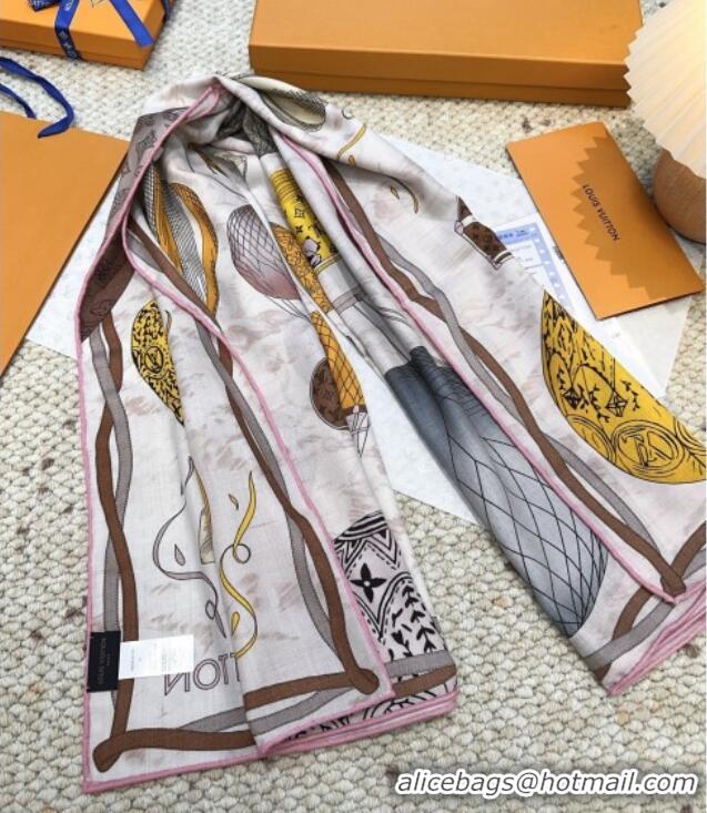 Market Sells Louis Vuitton Cashmere & Silk Scarf 140x140 LV110513 Beige 2025