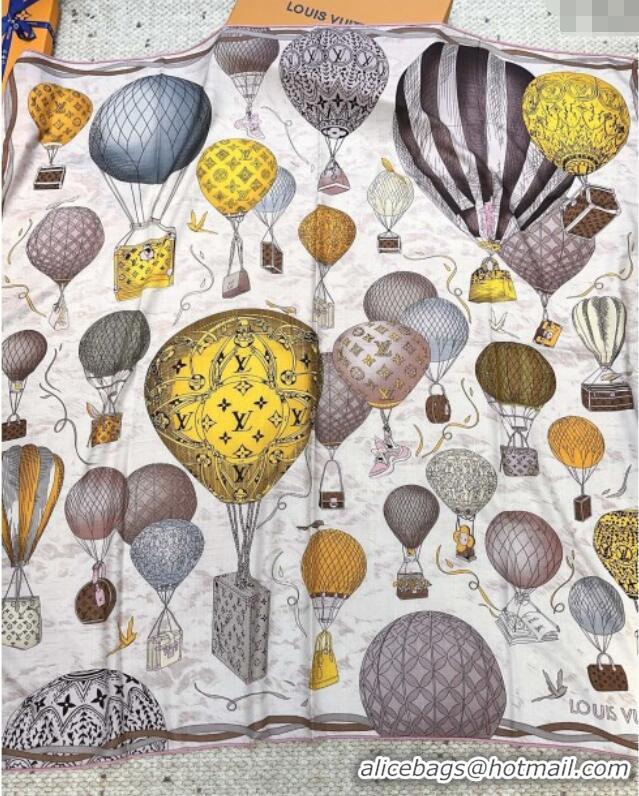 Market Sells Louis Vuitton Cashmere & Silk Scarf 140x140 LV110513 Beige 2025