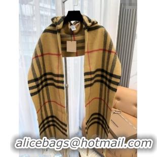 Modern Classic Burberry Cashmere Hooded Scarf B110601 2025