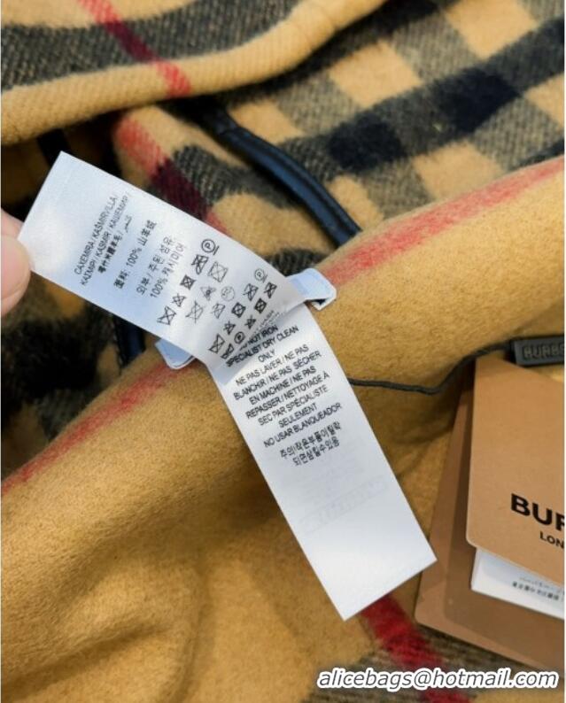 Modern Classic Burberry Cashmere Hooded Scarf B110601 2025