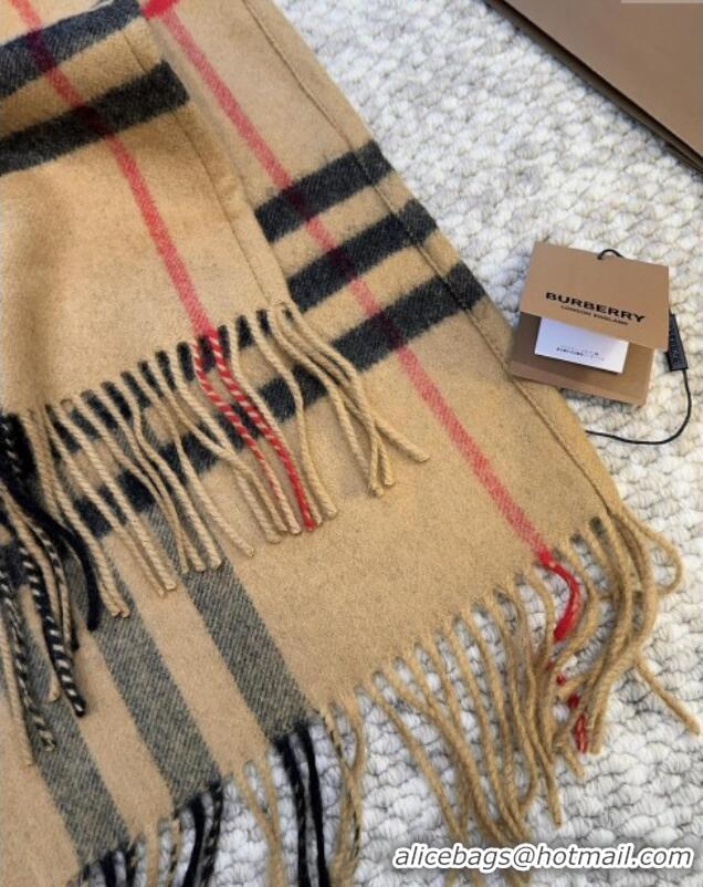 Modern Classic Burberry Cashmere Hooded Scarf B110601 2025