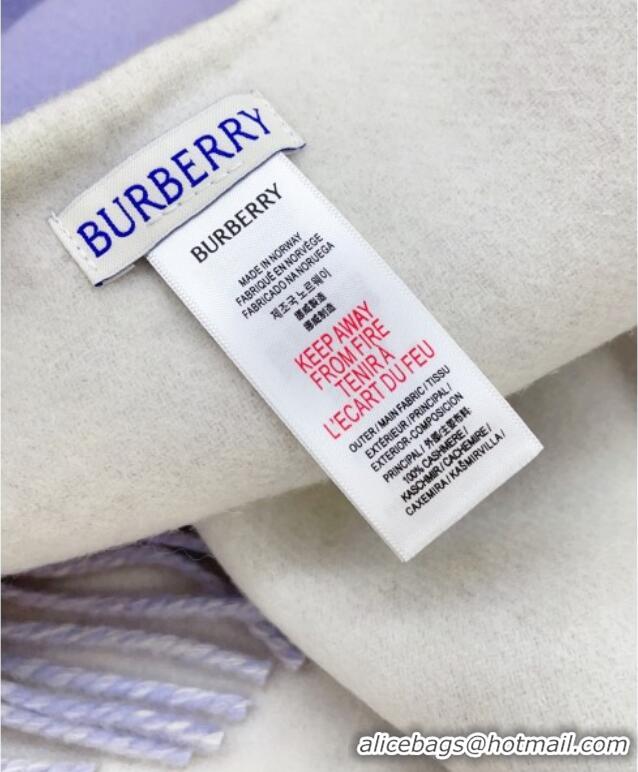 Modern Classic Burberry Cashmere Cape B110602 Light Purple 2025