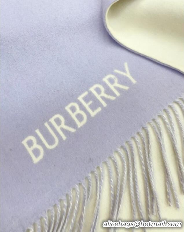 Modern Classic Burberry Cashmere Cape B110602 Light Purple 2025