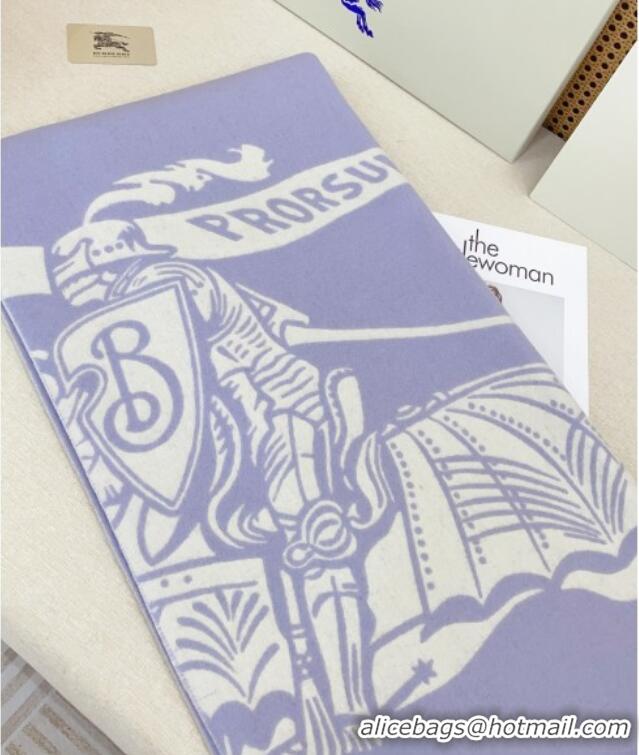 Modern Classic Burberry Cashmere Cape B110602 Light Purple 2025