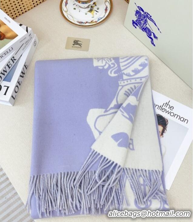 Modern Classic Burberry Cashmere Cape B110602 Light Purple 2025