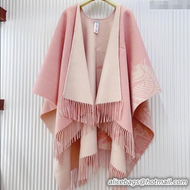 Market Sells Burberry Cashmere Cape B110604 Pink 2025